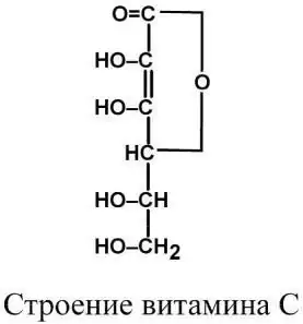 Строение витамина C